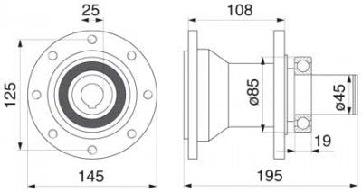 Nabe 06589630 zu Deutz-Fahr vertikal – Deutz Ersatzteile Ersatzteil