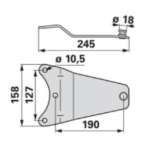 Messerhalter YA0336K0 zu Vicon-PZ Trommelmäher – Halter für Trommelmähwerk Ersatzteil