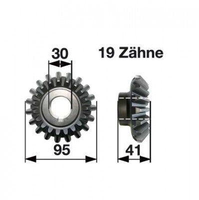 Kegelrad ET22 zu PZ-Vicon Trommelmäher – Lager für Trommelmähwerk Ersatzteil