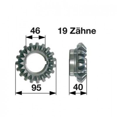 Kegelrad ET28 zu PZ-Vicon Trommelmäher – Sonstiges für Trommelmähwerk Ersatzteil