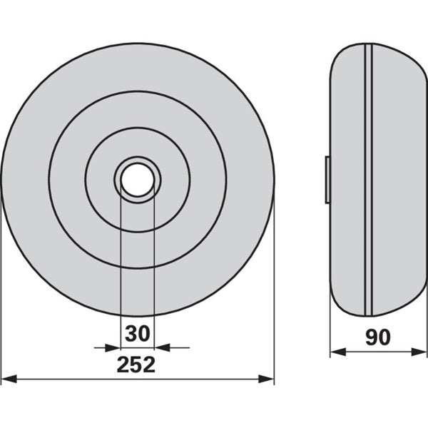 Tastrad AD 252 mm anstelle von Pöttinger 451.002 – Ladewagen Ersatzteil