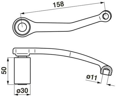 Nussmüller Messerkopfhalter links – Halter für Balkenmäher Ersatzteil