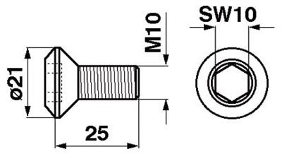 Universal Fingerschraube M 10 x 25 zu Busatis – Schrauben Ersatzteil