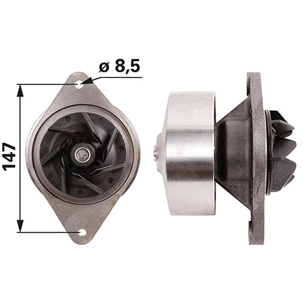 Wasserpumpe 504264335 zu New Holland – Wasserpumpen Ersatzteil