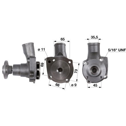 Wasserpumpe 81711728 mit Dichtung zu Ford – Wasserpumpen Ersatzteil