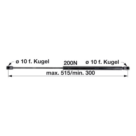 Gasdruckfeder AL82634 für Dachluke zu John Deere – Traktor Gasdruckfedern Ersatzteil