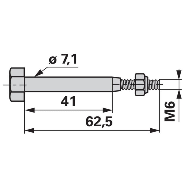 Abscherschraube DC17881 - BP13931 - E45229 John Deere – Sonstiges für Traktor Ersatzteil