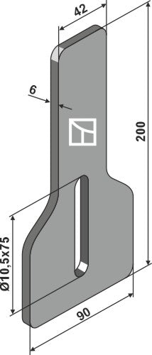 Abstreifer 200mm 00029738 zu Strom