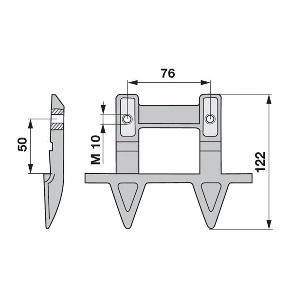 Aebi Doppelmulchfinger AM24072.01 – Hämmer für Mulcher Ersatzteil