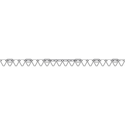 Agria Mähmesser M146 gezahnt DIN80 160 cm – Klingen für Balkenmäher Ersatzteil
