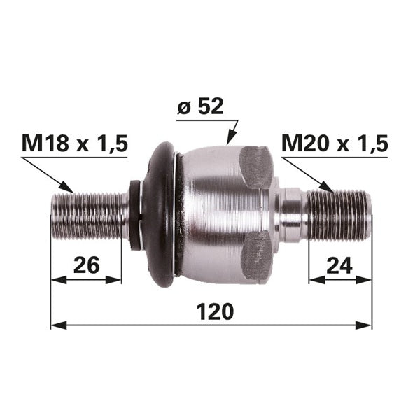 Axialgelenk 133700431005 zu Steyr – Landtechnik Ersatzteil