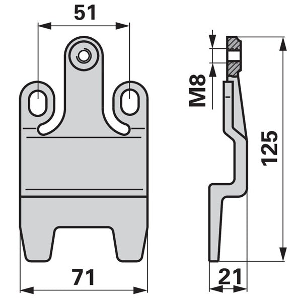 BCS 563.514000 Messerhalter – Landtechnik Ersatzteil