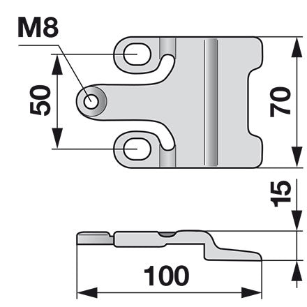 BCS Messerhalter B590.466940 – Halter für Balkenmäher Ersatzteil