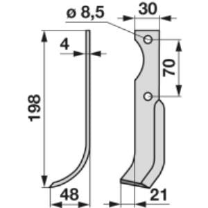 Bogenmesser links zu Agria 616113