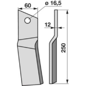Fräsmesser rechts zu Howard 653829