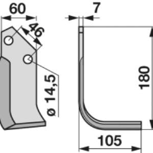 Winkelmesser rechts zu Maletti-Kverneland 1300079
