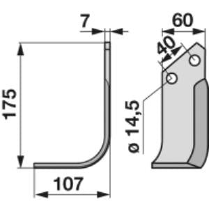 Winkelmesser links zu Maletti-Kverneland 1302180