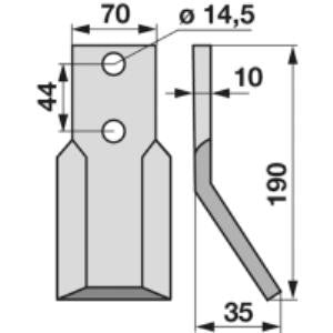 Fräsmesser zu Muratori 120087