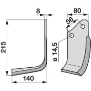 Winkelmesser links zu Maschio 01110429
