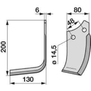 Winkelmesser links zu Maschio 29100408