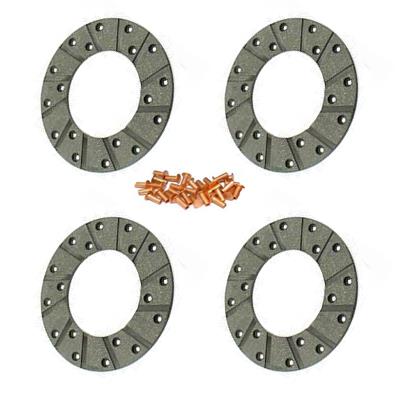 Bremsbelagsatz 3134669R2 zu Case IH Ringbeläge 178 mm 4 Stück – Bremsbeläge für Traktor Ersatzteil