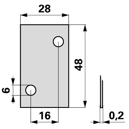 Bucher Einstellplatte 0,2 mm H102.200.490 – Sonstiges für Balkenmäher Ersatzteil