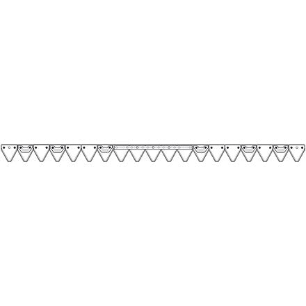 Bucher Mähmesser gezahnt 145 cm H130.201.091 – Klingen für Balkenmäher Ersatzteil