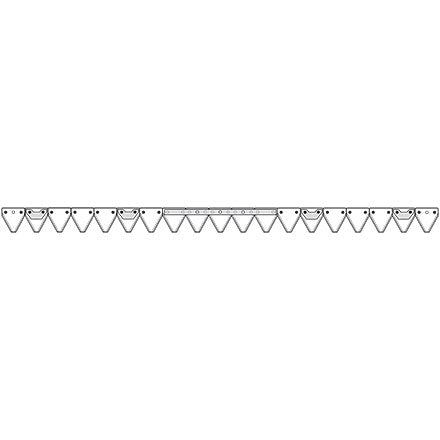 Bucher Mähmesser gezahnt 145 cm H150.054.021 – Klingen für Balkenmäher Ersatzteil