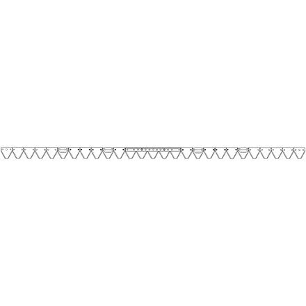 Bucher Mähmesser gezahnt 205 cm H150.191.942 – Balkenmäher Ersatzteil