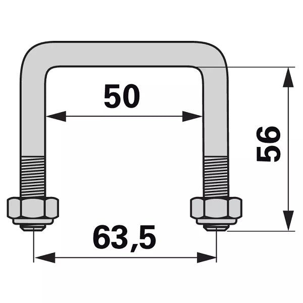 Bügelschraube - M12 – Schrauben Ersatzteil