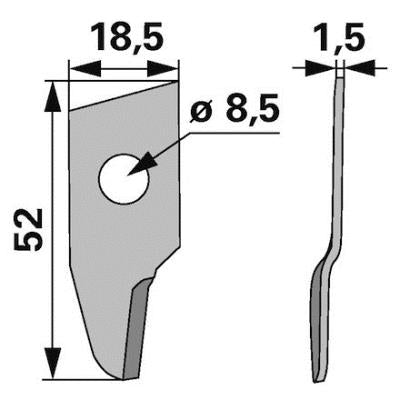 Garnmesser 000012.1 zu Claas – Ernte Ersatzteil