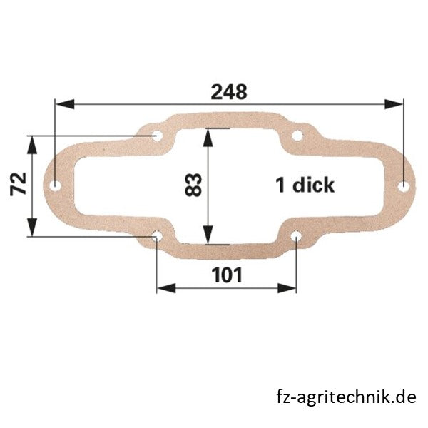 Deckeldichtung 8 Zoll für Kolbenschieber RIV – Gülletechnik Ersatzteil