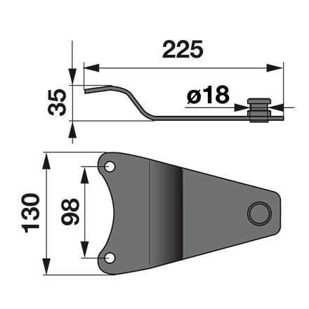 Messerhalter MC0395K0 zu Deutz-Fahr Trommelmäher – Deutz Ersatzteile Ersatzteil