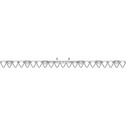 ESM Mähmesser 160 cm 259.0520 gezahnt DIN80 – Messer für Scheibenmähwerk Ersatzteil