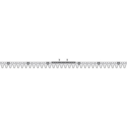 ESM Mähmesser mit gehärtetem Messerrücken 162 cm 251.0290 – Messer für Scheibenmähwerk Ersatzteil