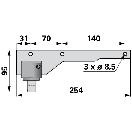 ESM Obermesserkopf komplett H179.051.070 – Messer für Balkenmäher Ersatzteil