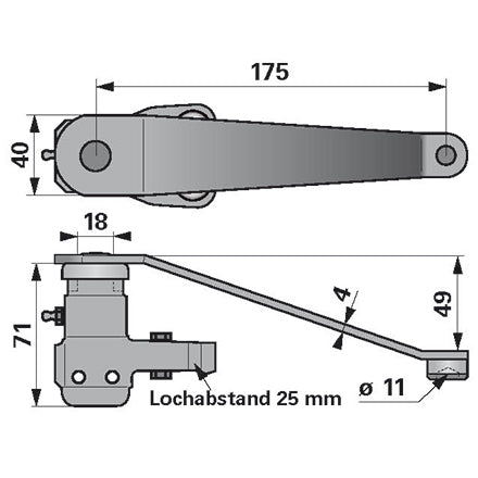 Schwinghebel ESM 2670030 – Balkenmäher Ersatzteil