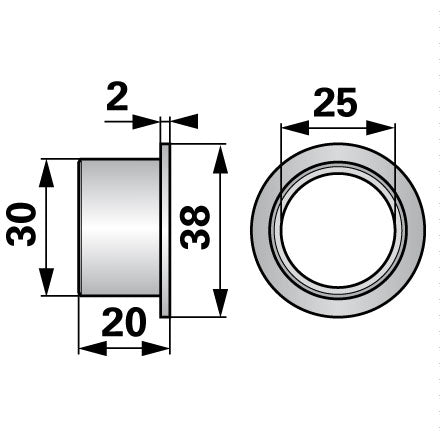 Esm Bronzebüchse Dm 25 mm 324.2920 – Buchsen Ersatzteil