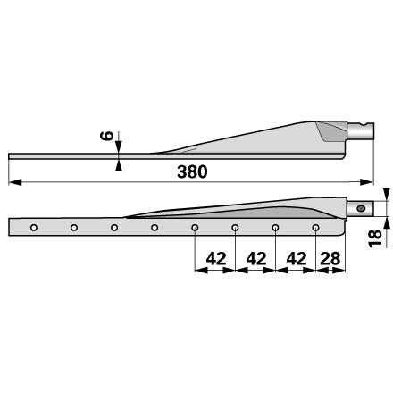 Esm Untermesserkopf 345.1260 – Messer für Scheibenmähwerk Ersatzteil