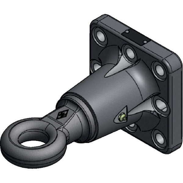 Flanschzugöse 145 x 145 mm, ID 50 mm, Hitchring drehbar – Anhängertechnik Ersatzteil