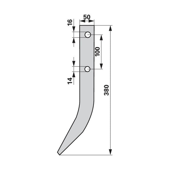 Fräshaken - Steinschläger 089.01579 zu Grimme Gruse – Fräsmesser Ersatzteil