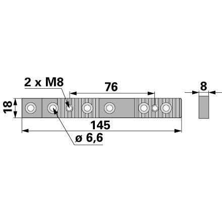 BCS Mitnehmerplatte 561.489050 – Halter für Balkenmäher Ersatzteil