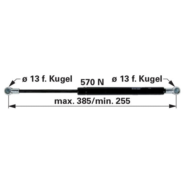 Gasdruckfeder 0.008.2089.4 für Tür zu Hürlimann – Sonstiges für Traktorkabine Ersatzteil