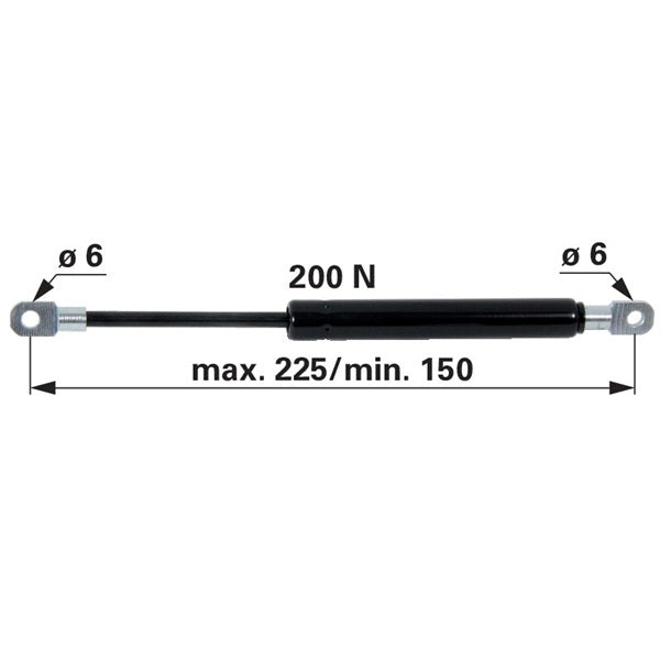 Gasdruckfeder 3399422R3 für Dachluke zu Case IH - Variante 1 – Traktor Gasdruckfedern Ersatzteil