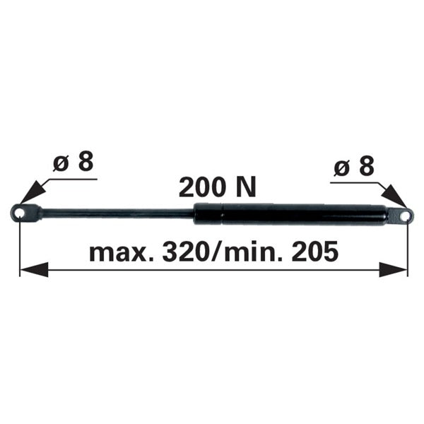 Gasdruckfeder 3200390 für Tür zu Lindner – Sonstiges für Traktorkabine Ersatzteil