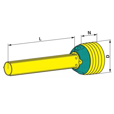Gelenkwellenschutzhälfte innen 1000 mm Power Drive Walterscheid 1116127 – Gelenkwelle Ersatzteil