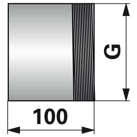 Gewindestutzen 6 Zoll x 100 mm, einseitiges Gewinde – Anschlüsse für Feuerwehr Ersatzteil