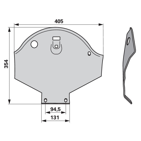 Gleitkufe 4.1227.1455.0 zu Lely Scheibenmäher – Halter für Scheibenmähwerk Ersatzteil