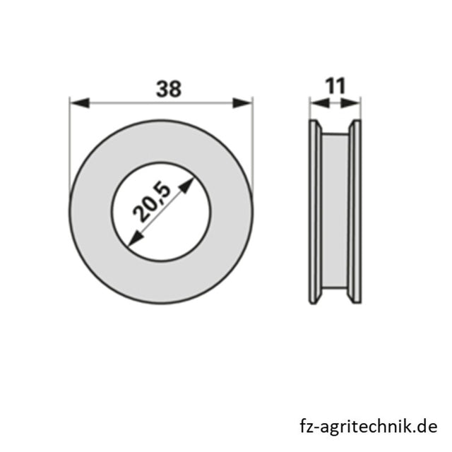 Gleitrolle 548.41.133.0 Pöttinger