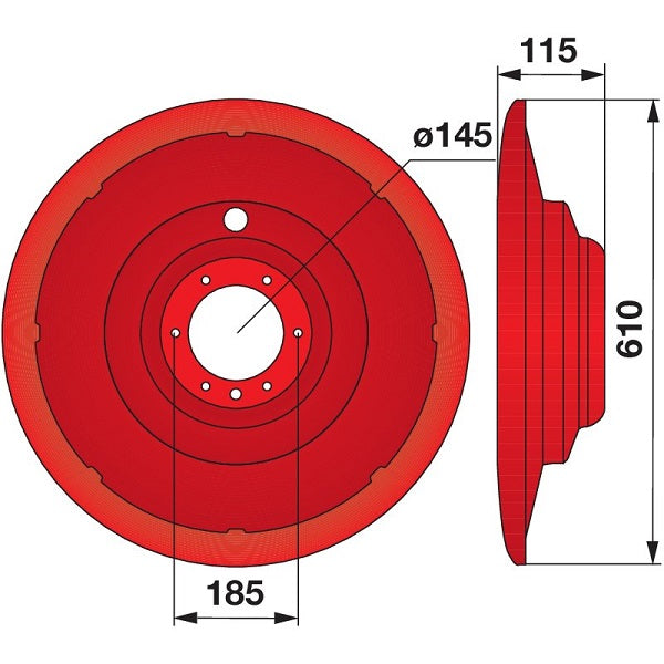 Gleitteller 640.560 - 333.60.003.0 zu Pöttinger Trommelmäher – Sonstiges für Trommelmähwerk Ersatzteil